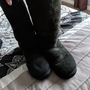 Tall Black Uggs. Size 9